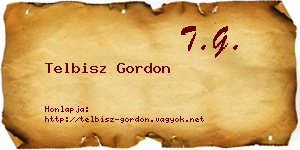 Telbisz Gordon névjegykártya